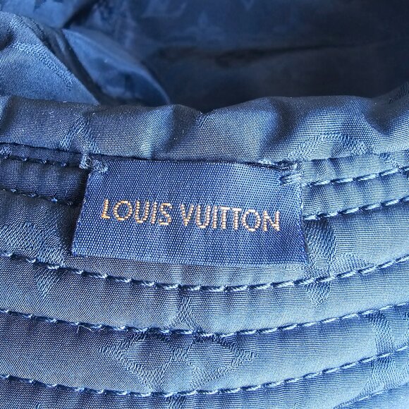 Louis Vuitton Monogram Denim Fringe Bucket Hat - Picture 2 of 11